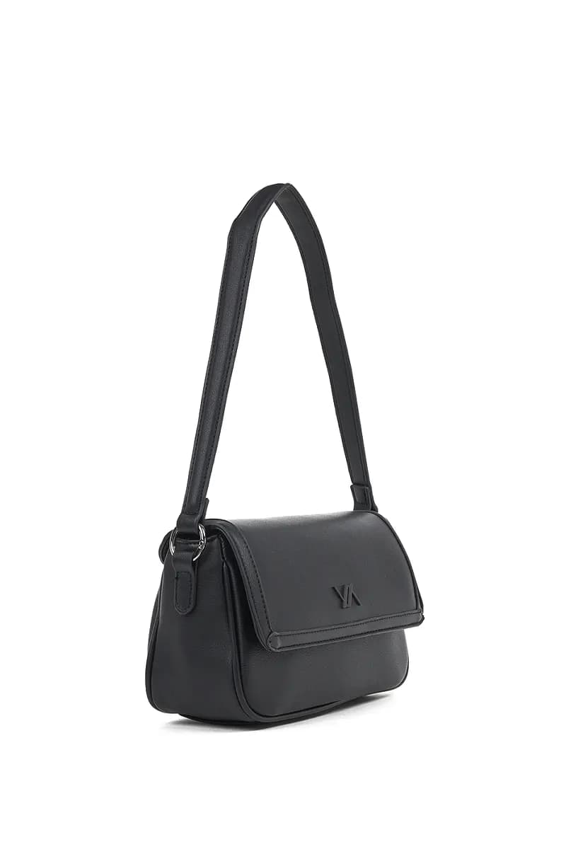 VERDE FASHION | Borsa a spalla con pattina frontale - 11