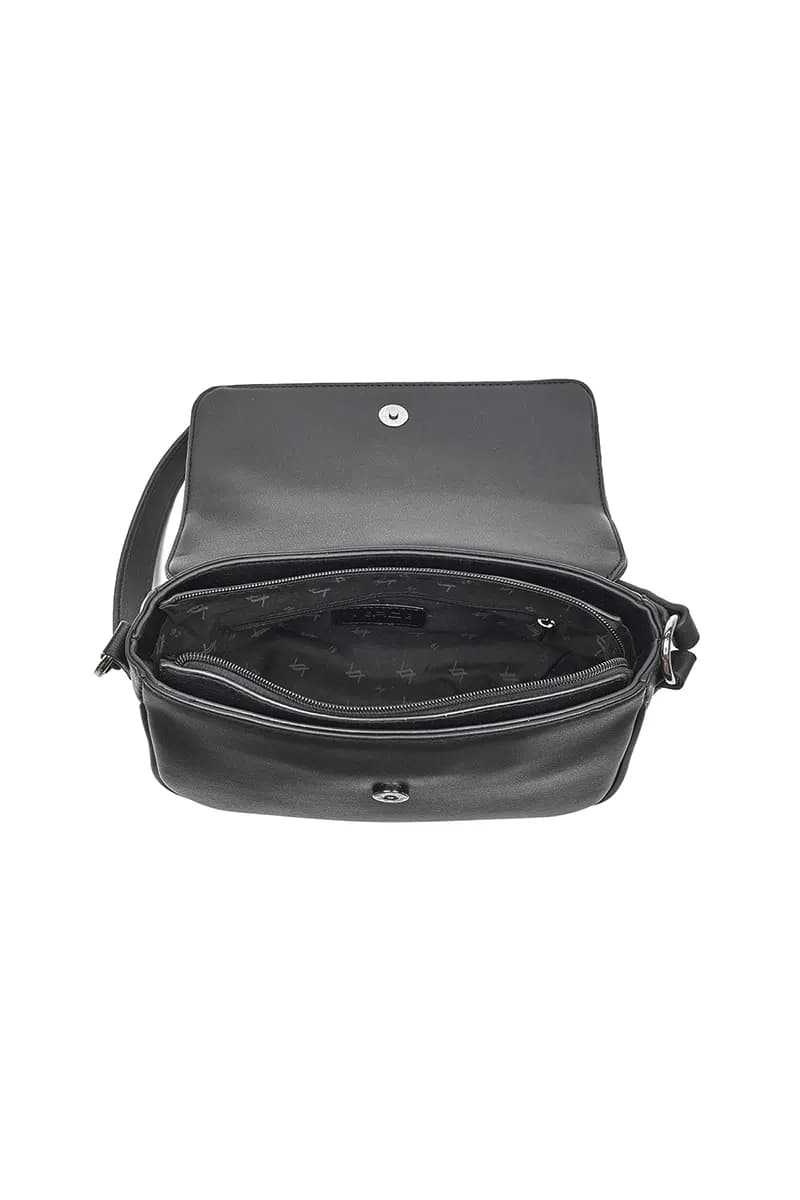VERDE FASHION | Borsa a spalla con pattina frontale - 12