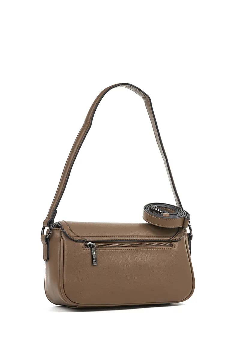 VERDE FASHION | Borsa a spalla con pattina frontale - 14