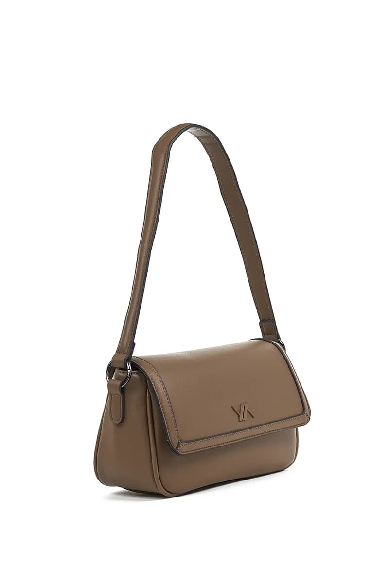 VERDE FASHION | Borsa a spalla con pattina frontale - 15