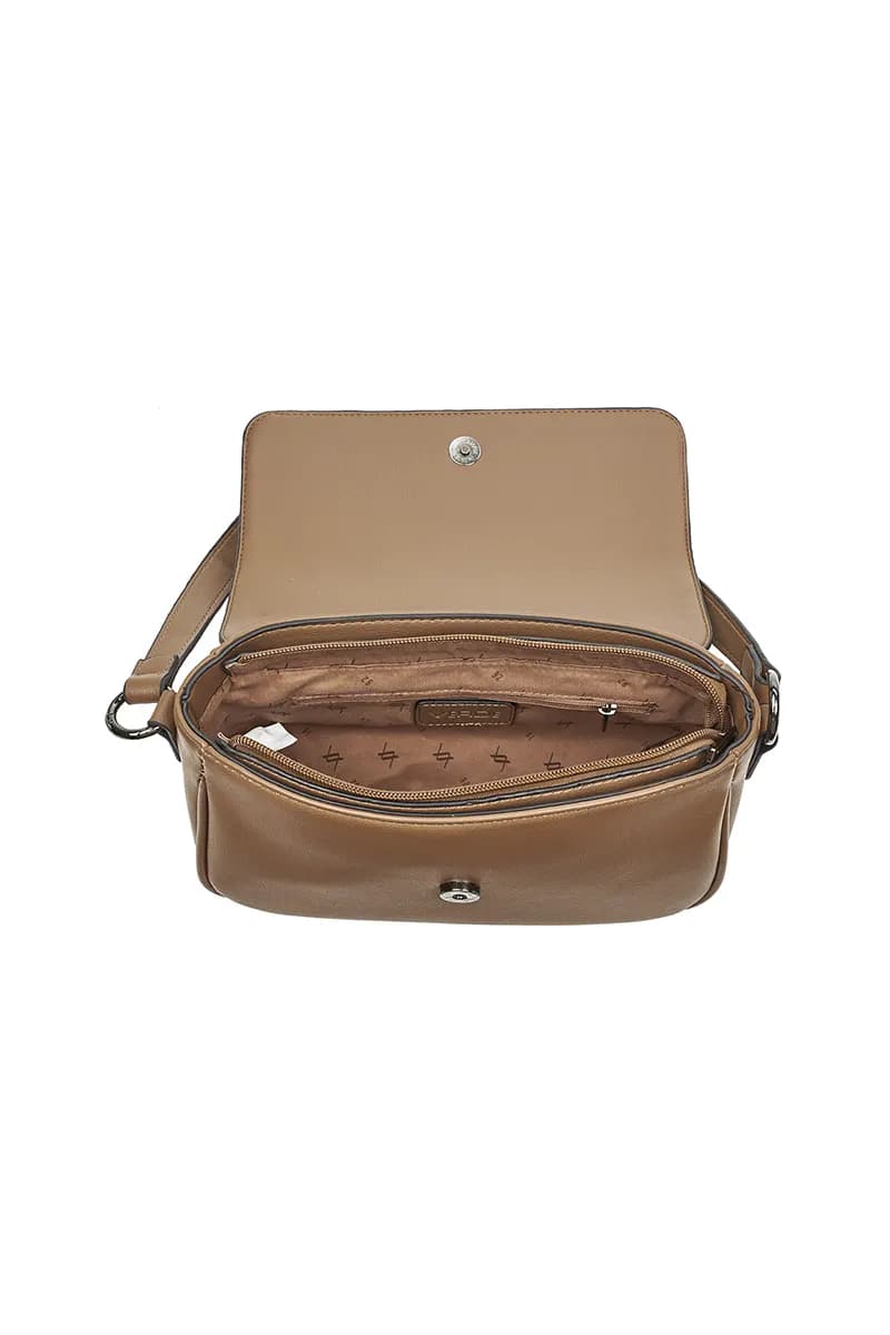 VERDE FASHION | Borsa a spalla con pattina frontale - 16
