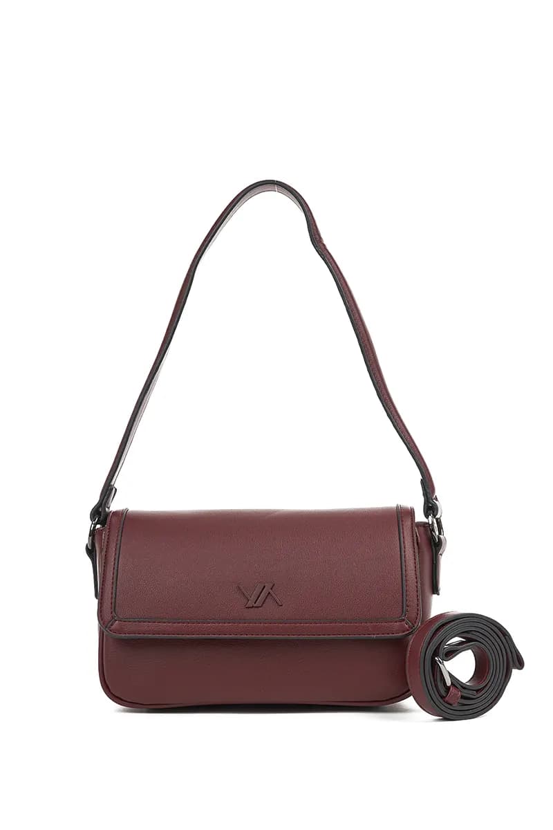 VERDE FASHION | Borsa a spalla con pattina frontale - 5