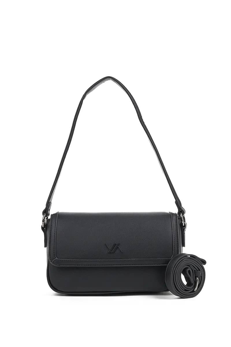VERDE FASHION | Borsa a spalla con pattina frontale - 9