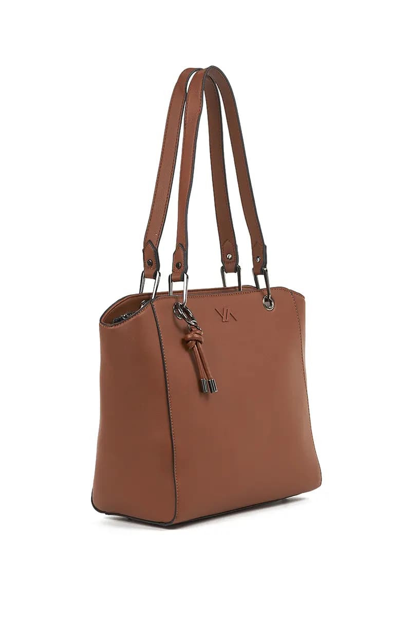 VERDE FASHION | Borsa a spalla con anelli e zip - 15