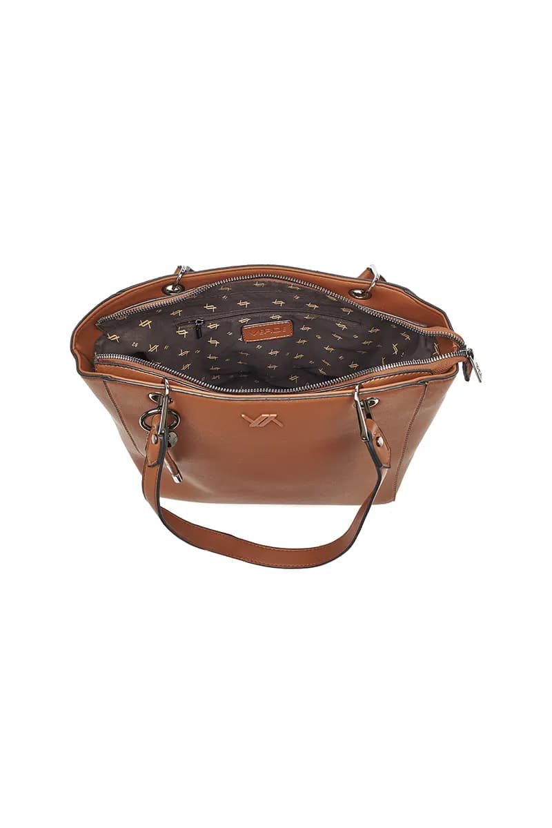 VERDE FASHION | Borsa a spalla con anelli e zip - 16