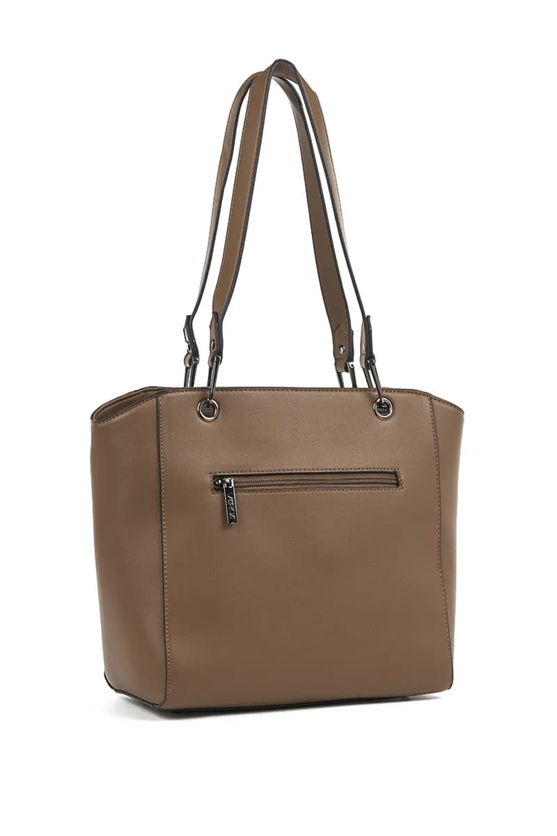 VERDE FASHION | Borsa a spalla con anelli e zip - 6