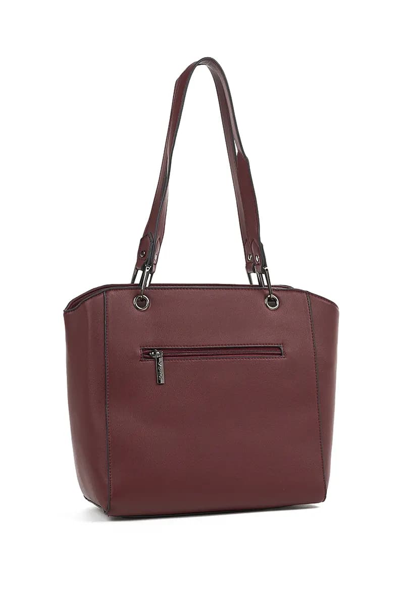 VERDE FASHION | Borsa a spalla con anelli e zip - 10