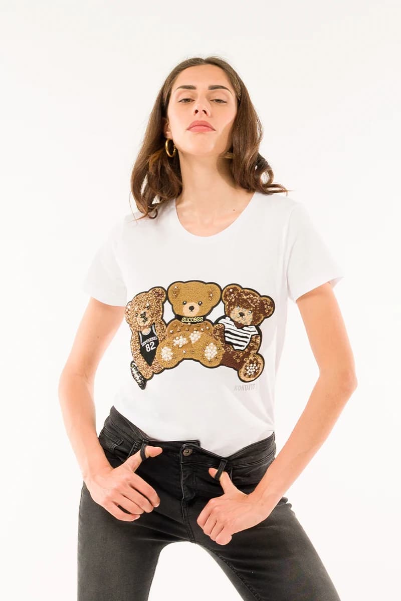 KONTATTO | T-shirt patch orsetti - 4