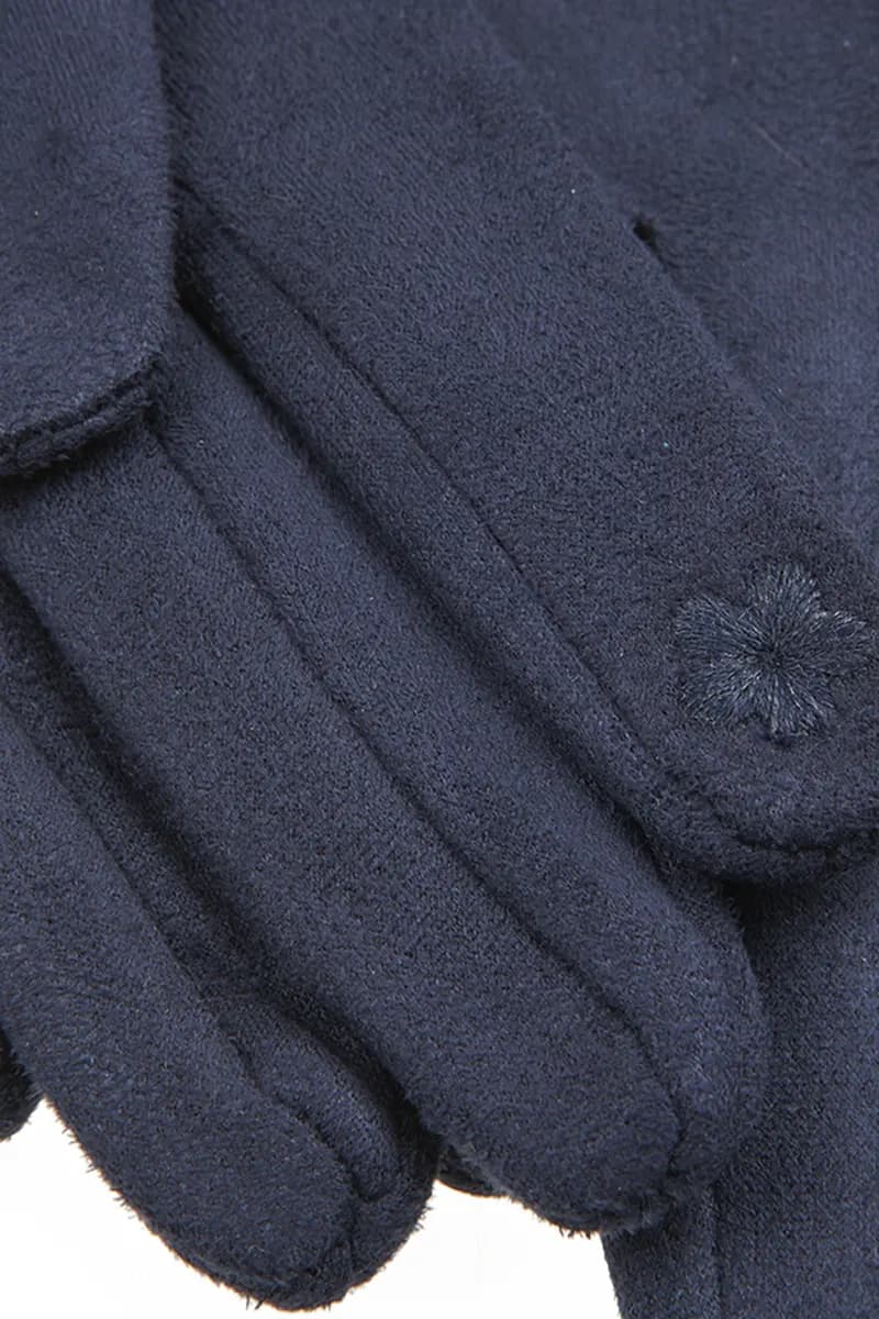VERDE FASHION | Guanti con eco-pelliccia e catena - 12
