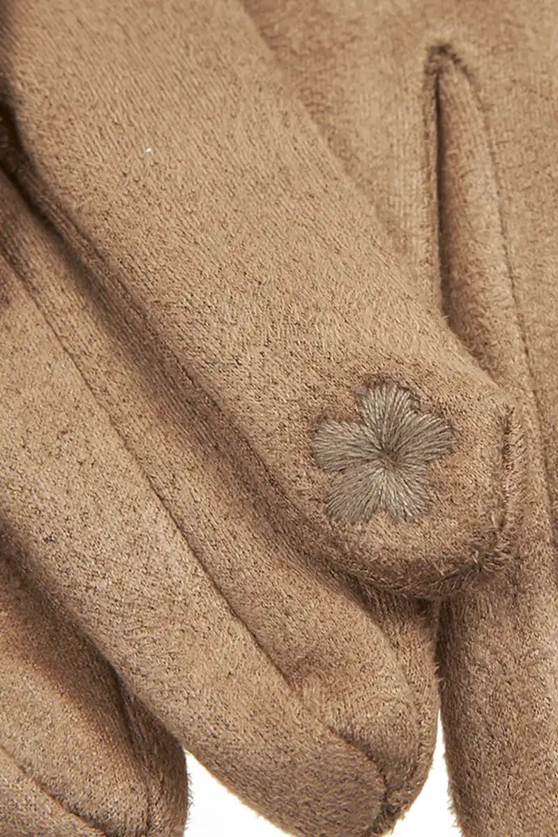 VERDE FASHION | Guanti con eco-pelliccia e catena - 9