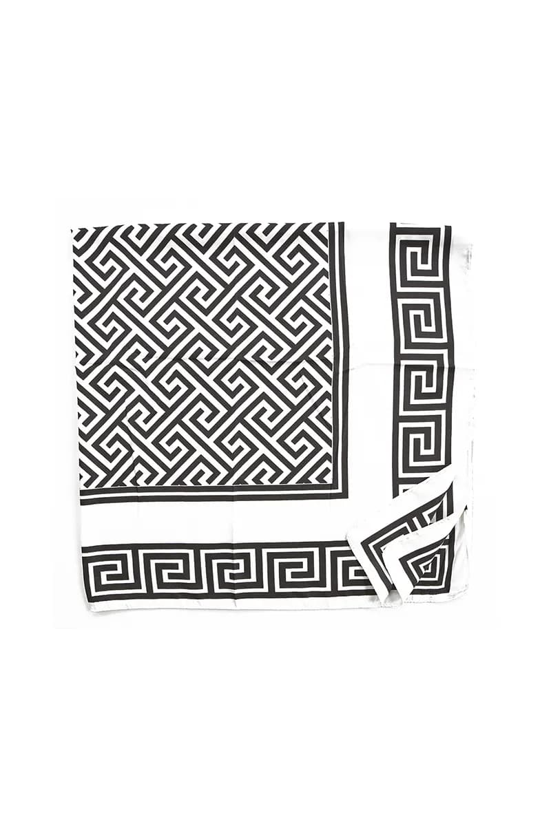 VERDE FASHION | Foulard fantasia chiave greca - 2