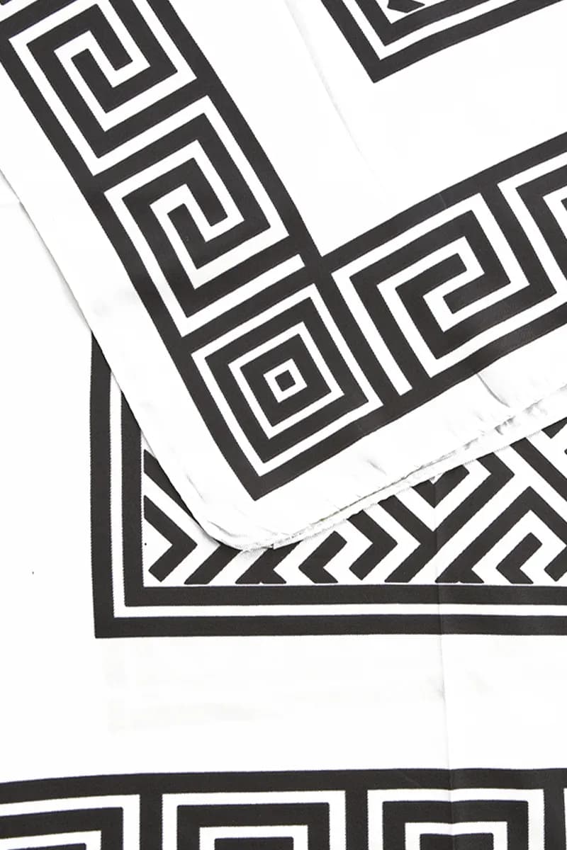 VERDE FASHION | Foulard fantasia chiave greca - 3
