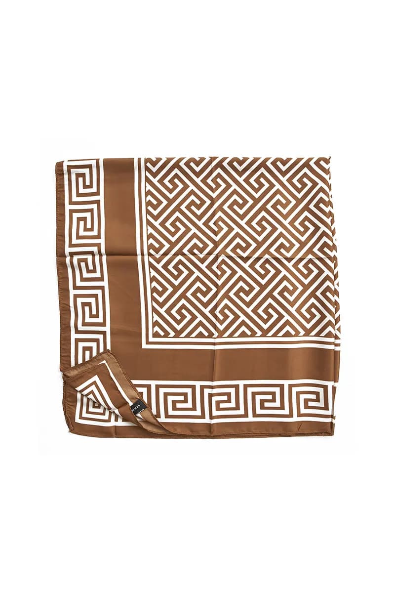 VERDE FASHION | Foulard fantasia chiave greca - 6