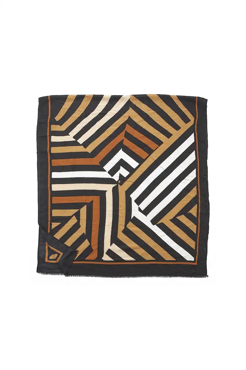 VERDE FASHION | Foulard fantasia geometrica - 6