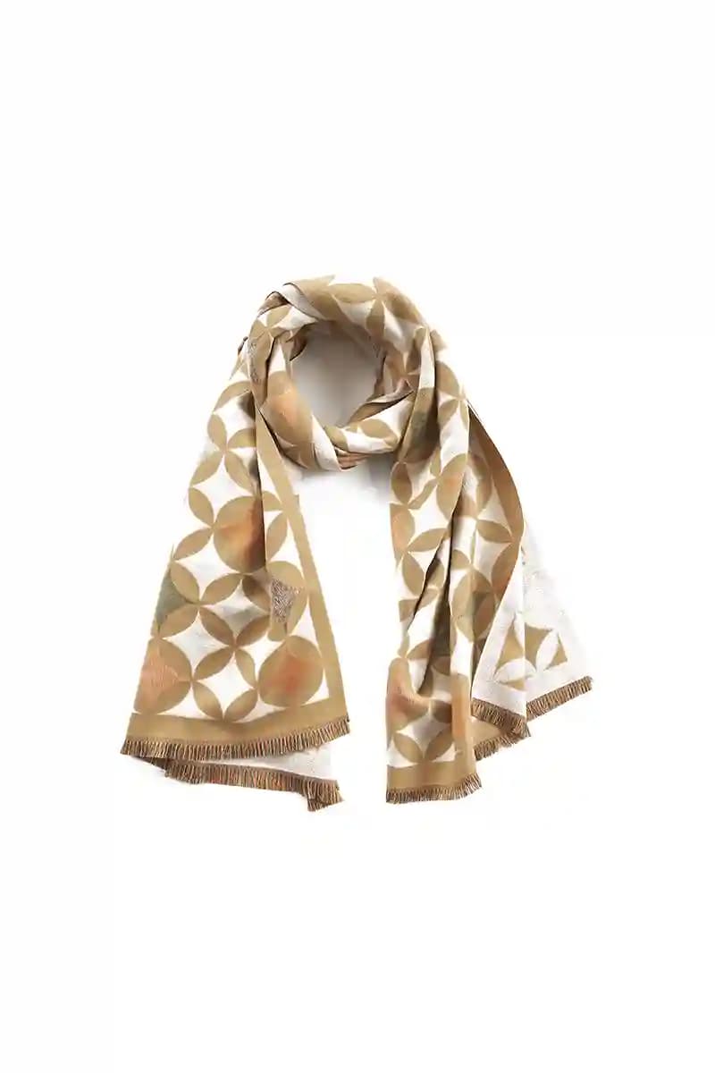 VERDE FASHION | Sciarpa fantasia geometrica - 5