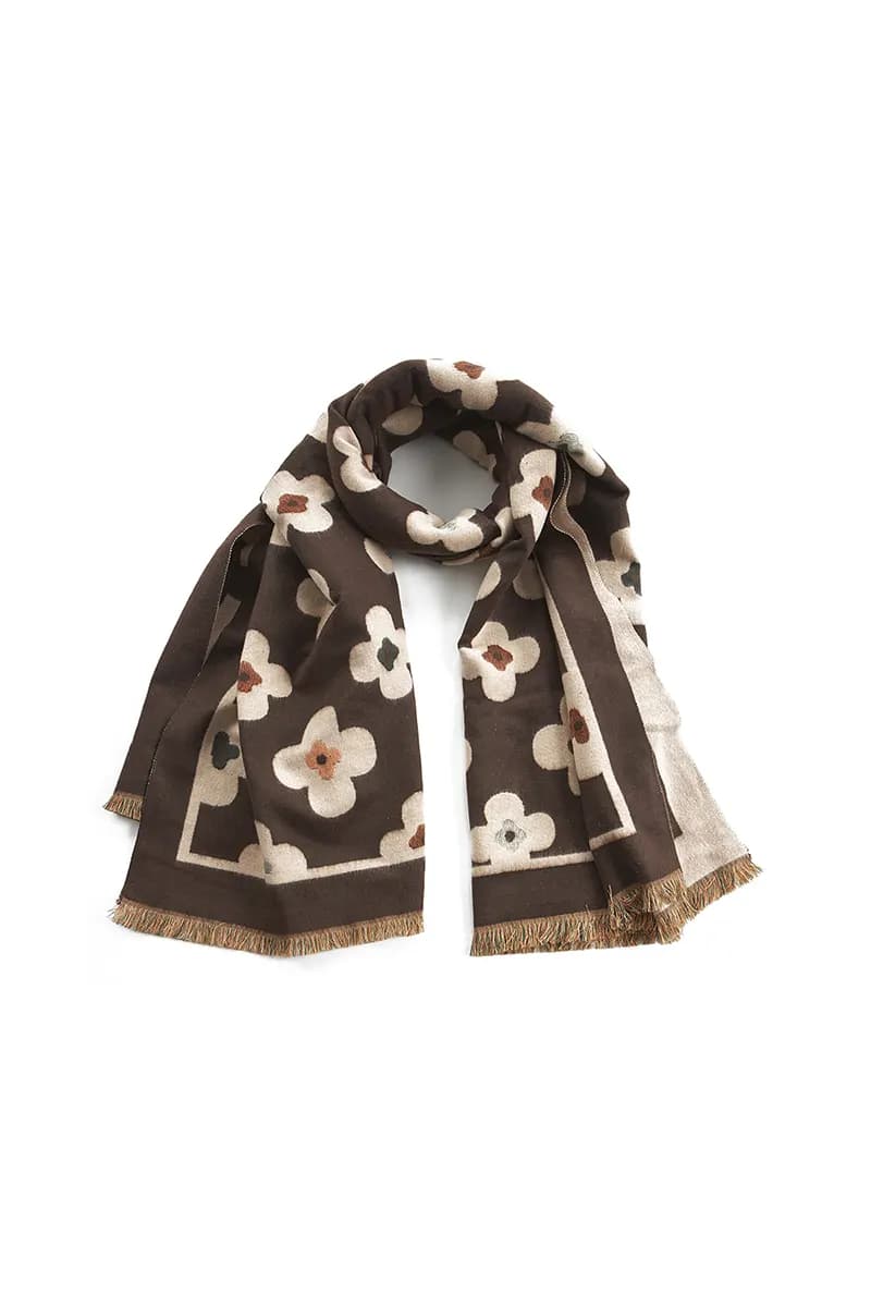 VERDE FASHION | Sciarpa fantasia fiori - 14