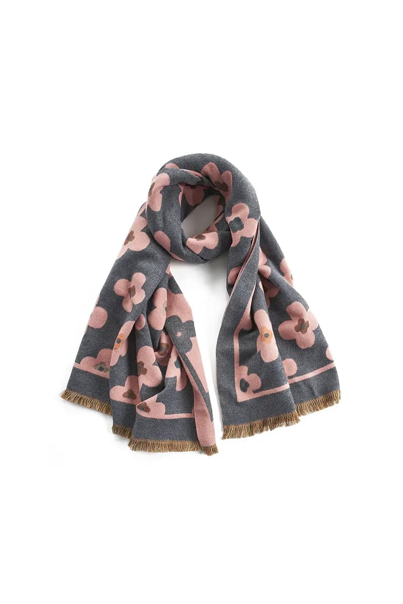 VERDE FASHION | Sciarpa fantasia fiori - 9