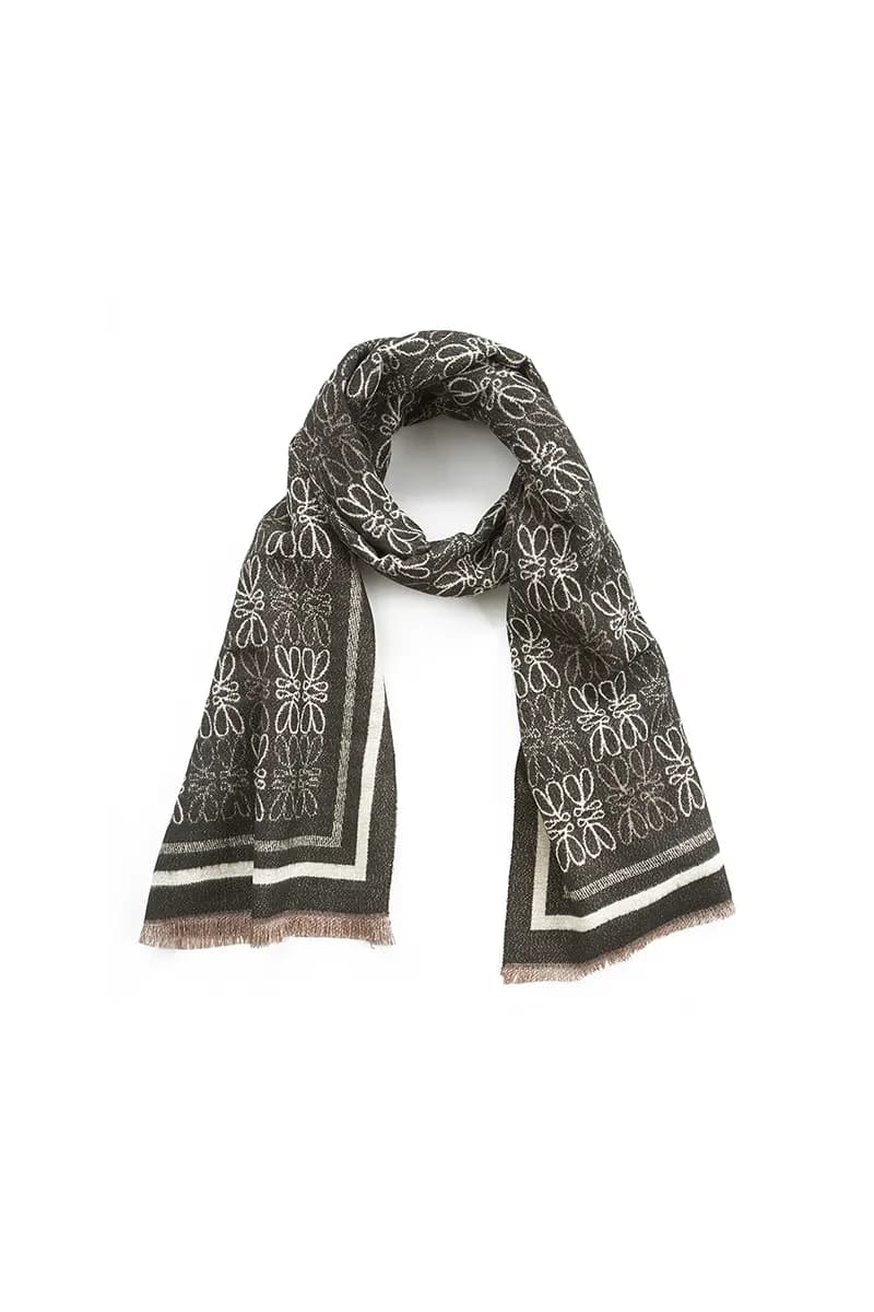 VERDE FASHION | Sciarpa fantasia geometrica - 5