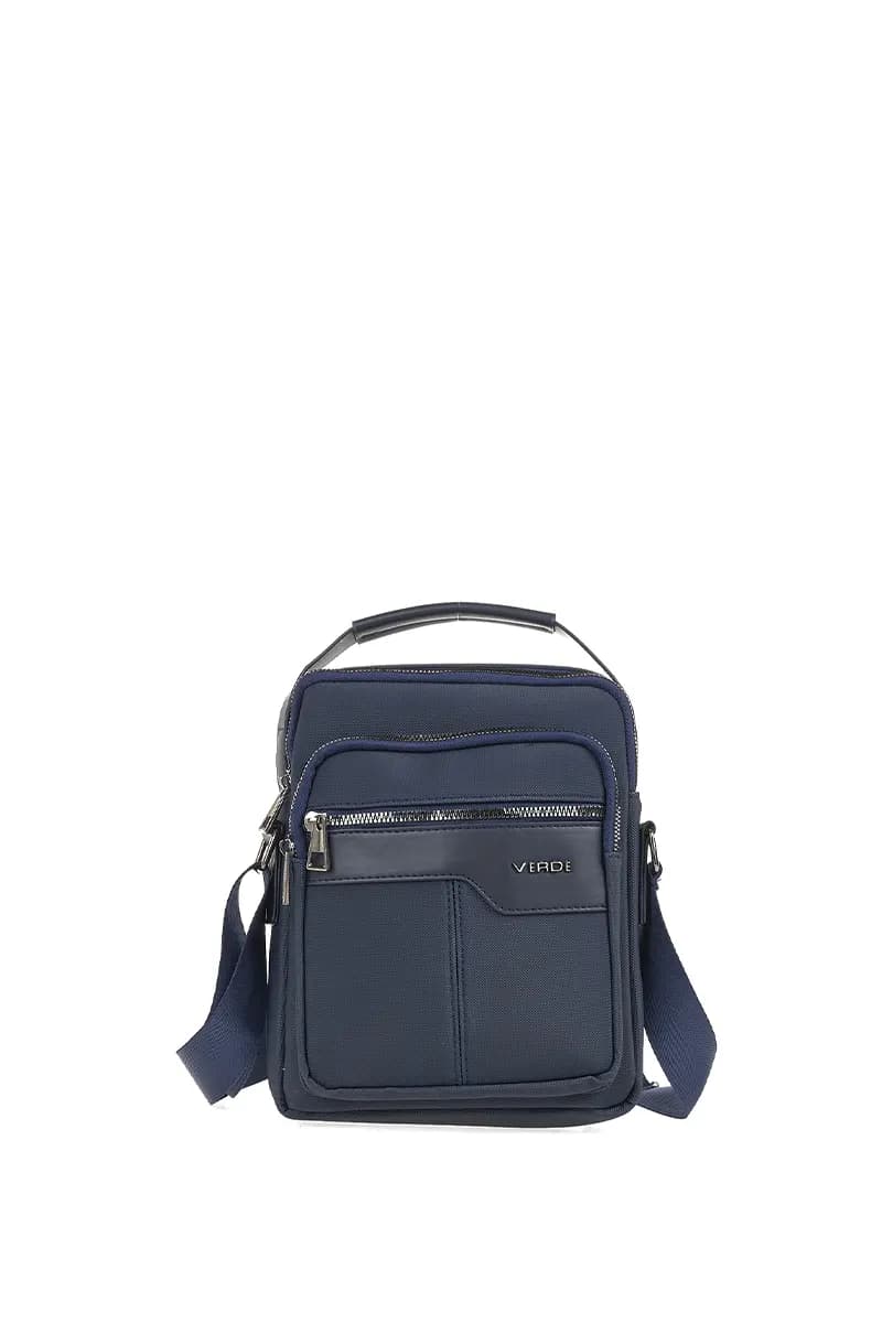 VERDE FASHION | Borsello uomo con zip e tracolla - 1
