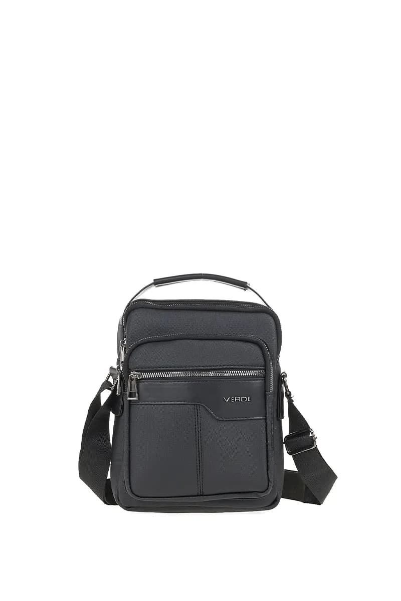 VERDE FASHION | Borsello uomo con zip e tracolla - 5