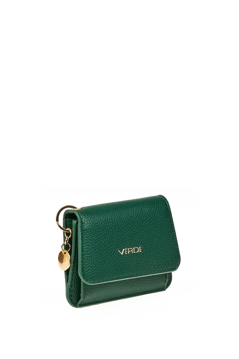 VERDE FASHION | Portafoglio con pattina e portachiavi - 3