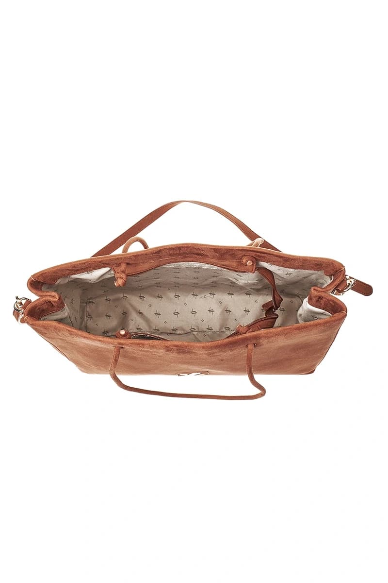 VERDE FASHION | Borsa a spalla ecopelle scamosciata - 12