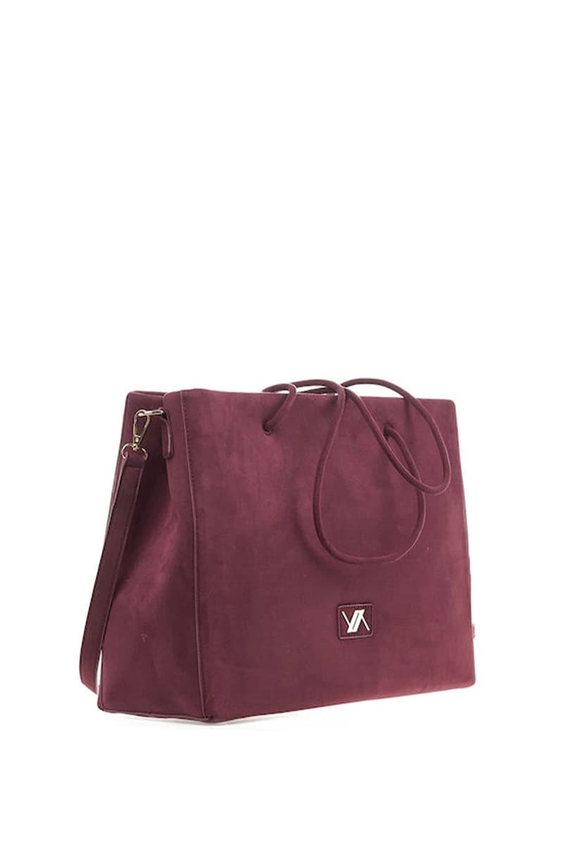 VERDE FASHION | Borsa a spalla ecopelle scamosciata - 3