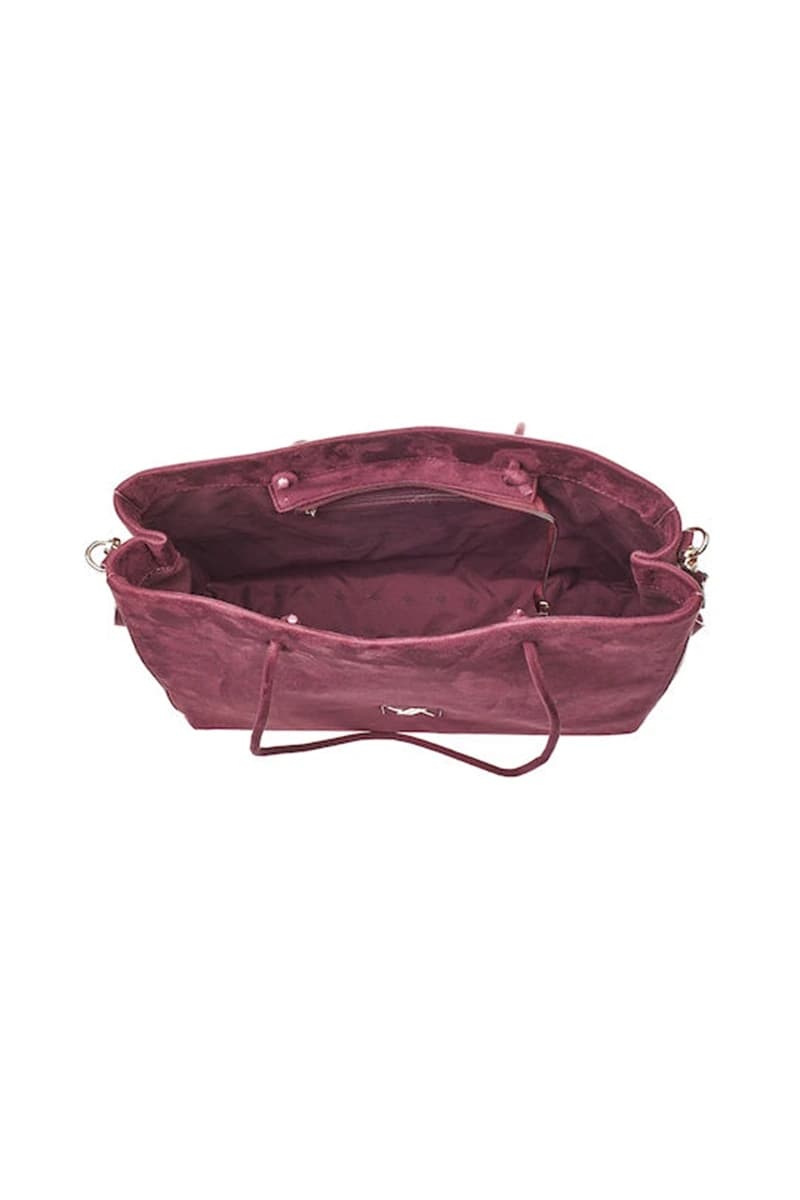 VERDE FASHION | Borsa a spalla ecopelle scamosciata - 4