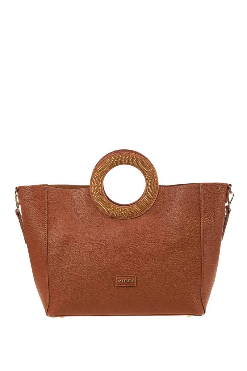 VERDE FASHION | Borsa a spalla ecopelle con oblò - 21