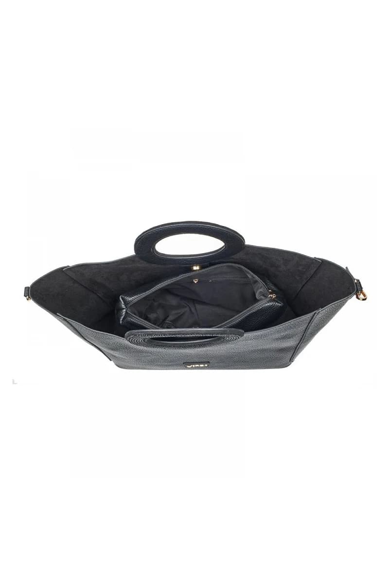 VERDE FASHION | Borsa a spalla ecopelle con oblò - 12