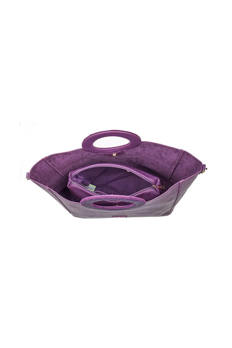 VERDE FASHION | Borsa a spalla ecopelle con oblò - 20