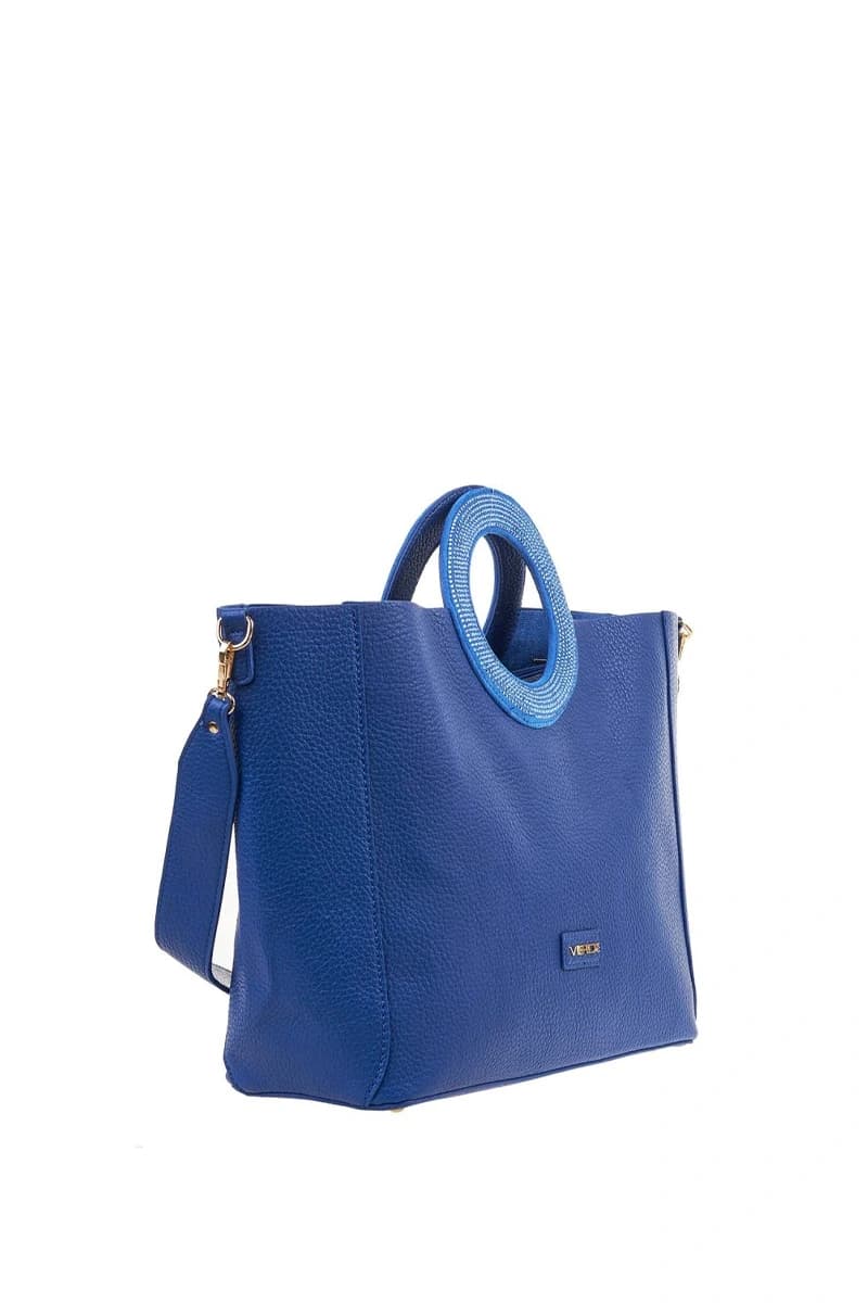 VERDE FASHION | Borsa a spalla ecopelle con oblò - 3