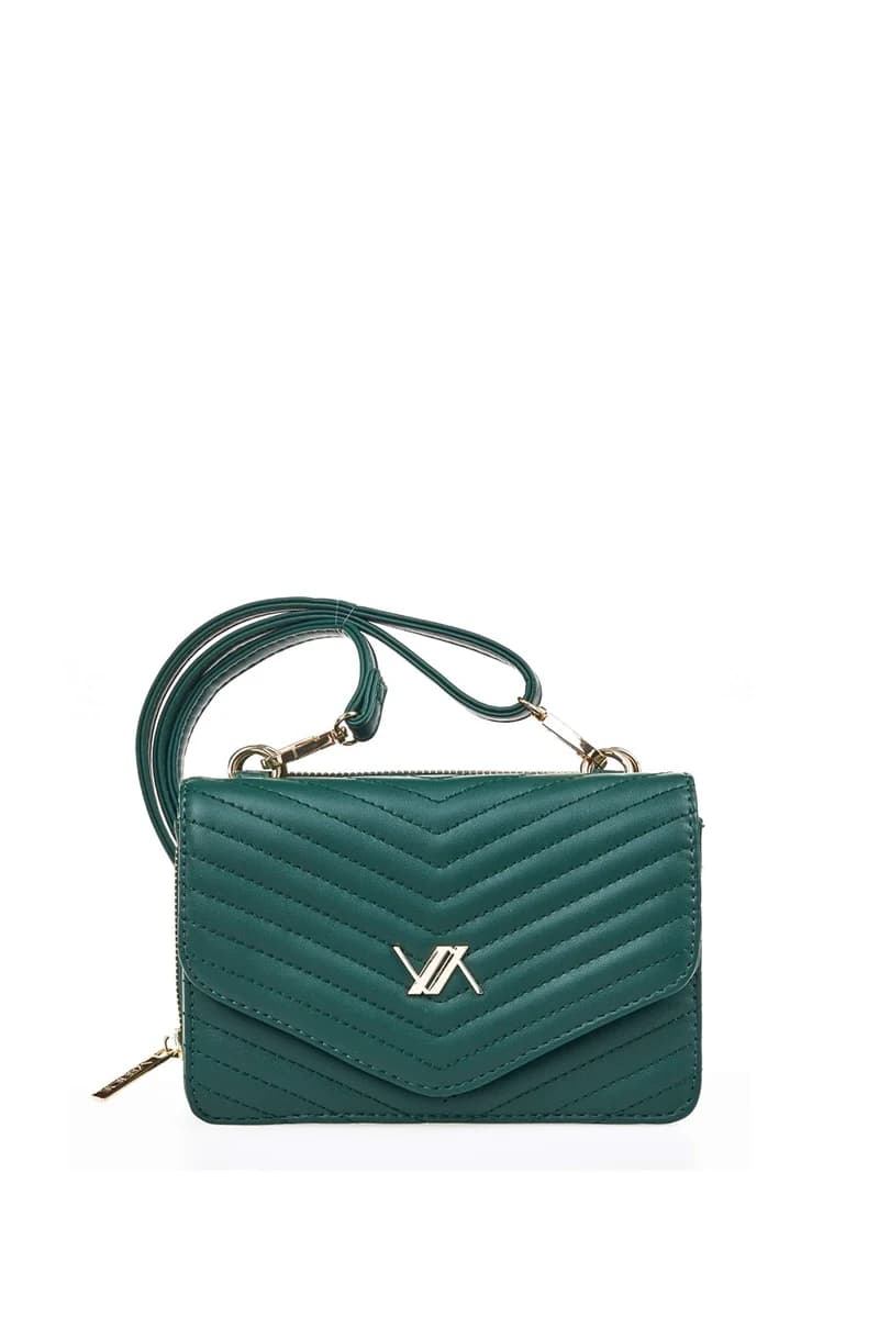 VERDE FASHION | Borsa a tracolla con pattina - 18