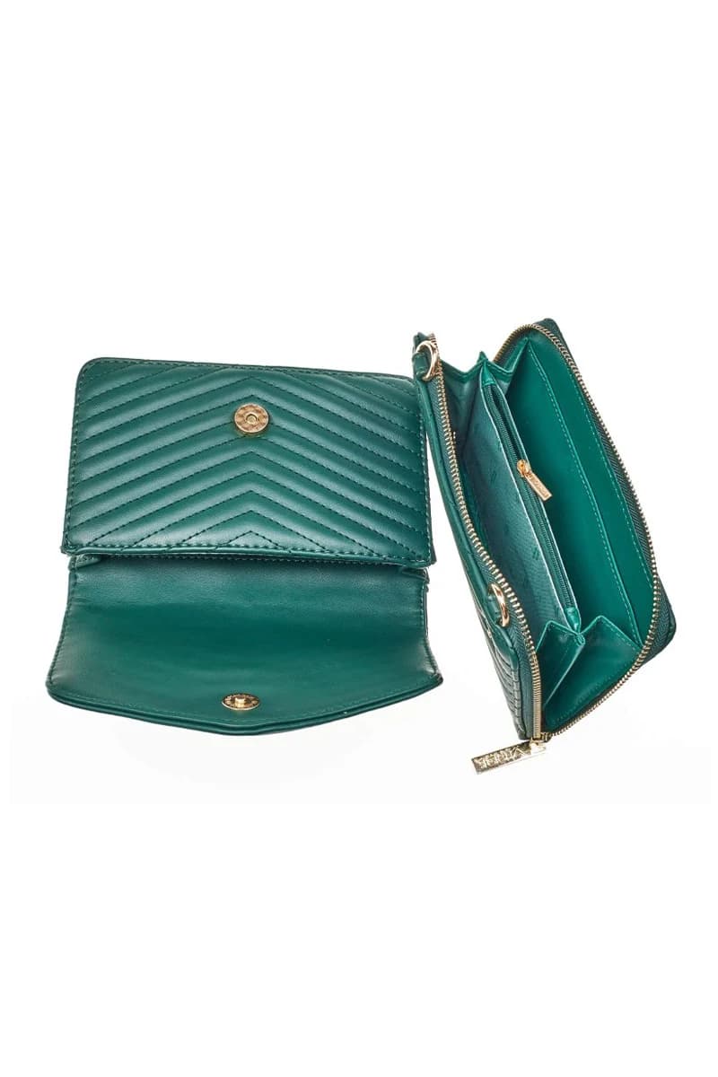 VERDE FASHION | Borsa a tracolla con pattina - 14
