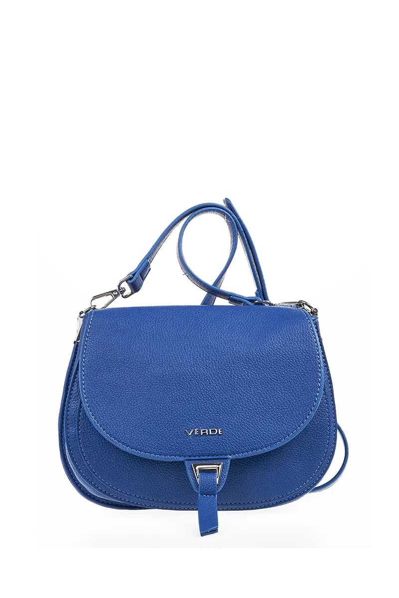 VERDE FASHION | Borsa a tracolla con pattina - 3