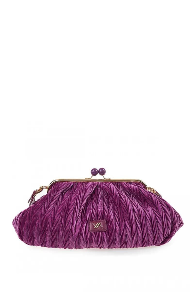 VERDE FASHION | Pochette grande a scatto con manico - 3