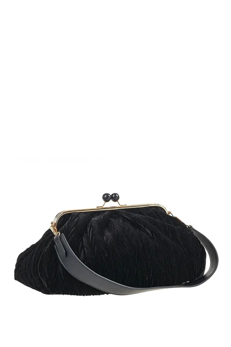 VERDE FASHION | Pochette grande a scatto con manico - 5