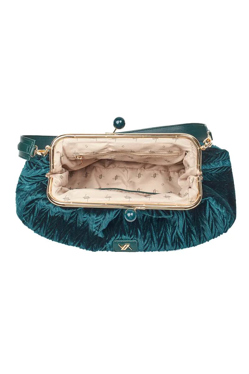 VERDE FASHION | Pochette grande a scatto con manico - 9