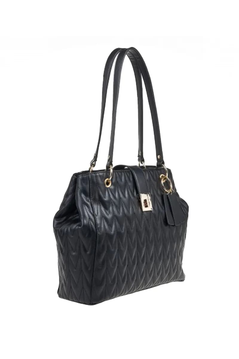 VERDE FASHION | Borsa a spalla ecopelle con charm - 17