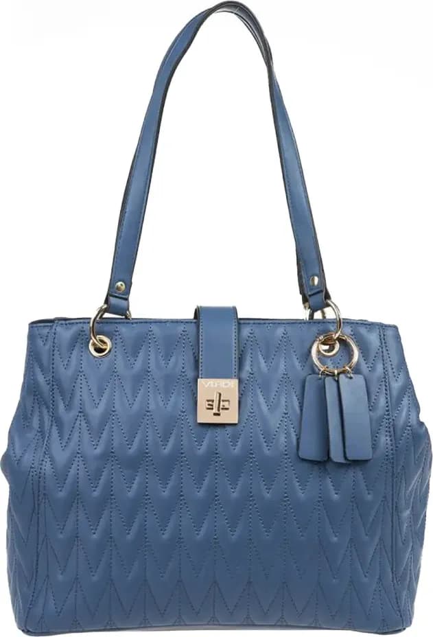 VERDE FASHION | Borsa a spalla ecopelle con charm - 11