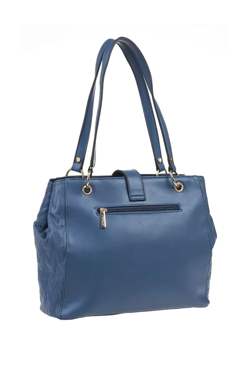 VERDE FASHION | Borsa a spalla ecopelle con charm - 12