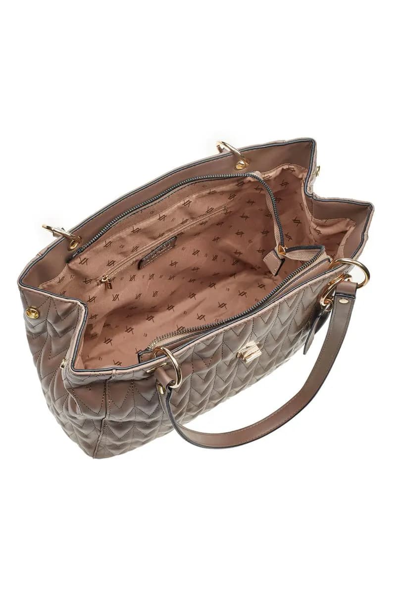 VERDE FASHION | Borsa a spalla ecopelle con charm - 7