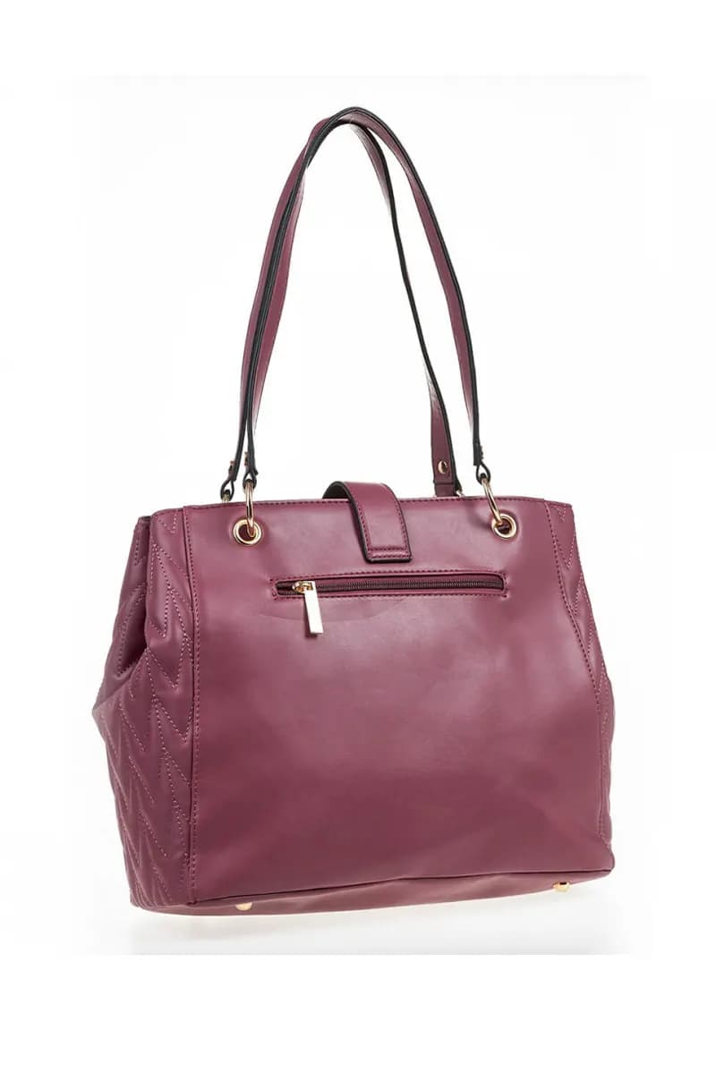 VERDE FASHION | Borsa a spalla ecopelle con charm - 9