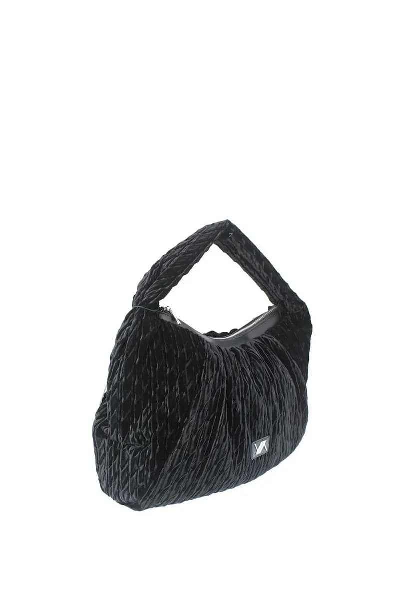VERDE FASHION | Borsa a spalla morbida in velluto - 3