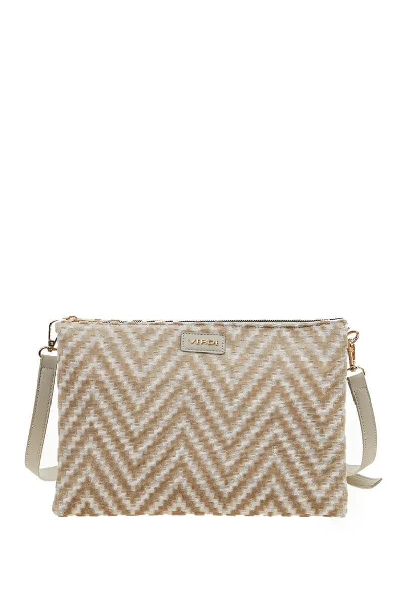 VERDE FASHION | Borsa a tracolla fantasia in velluto - 15