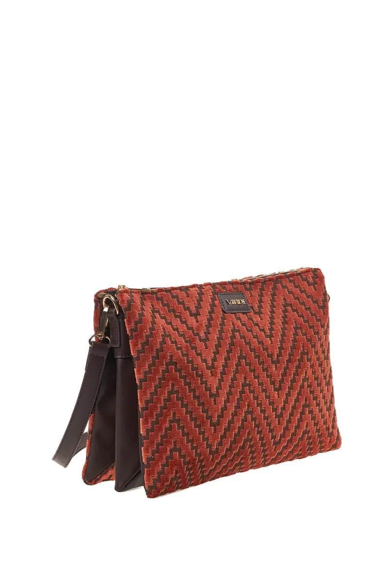 VERDE FASHION | Borsa a tracolla fantasia in velluto - 11