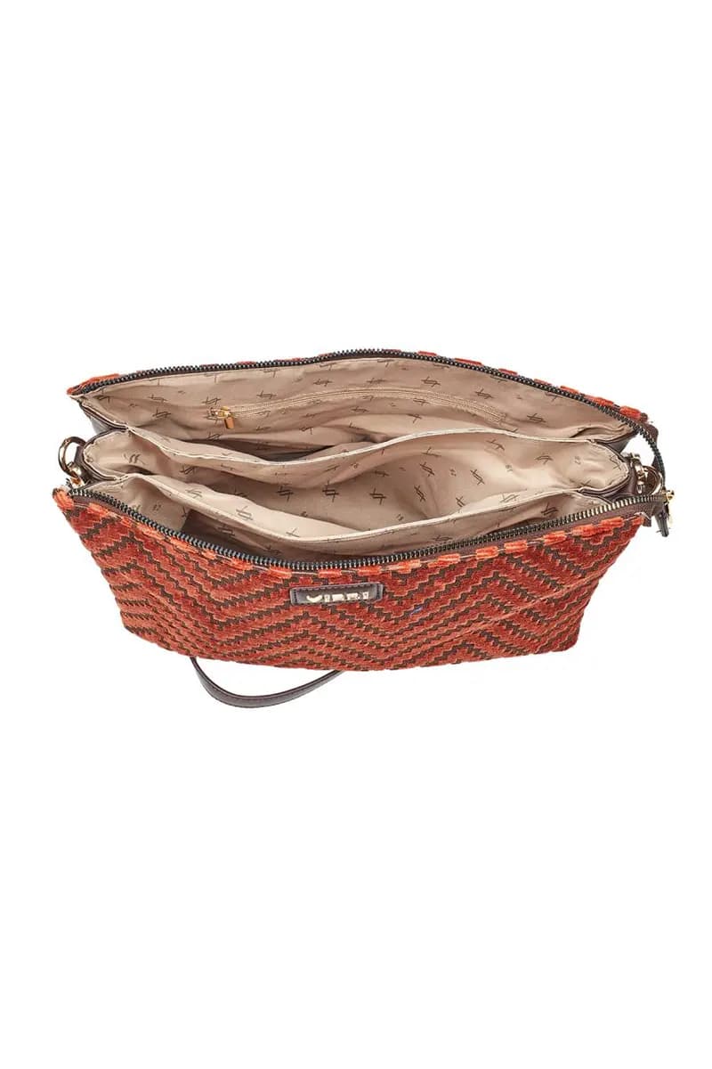 VERDE FASHION | Borsa a tracolla fantasia in velluto - 12