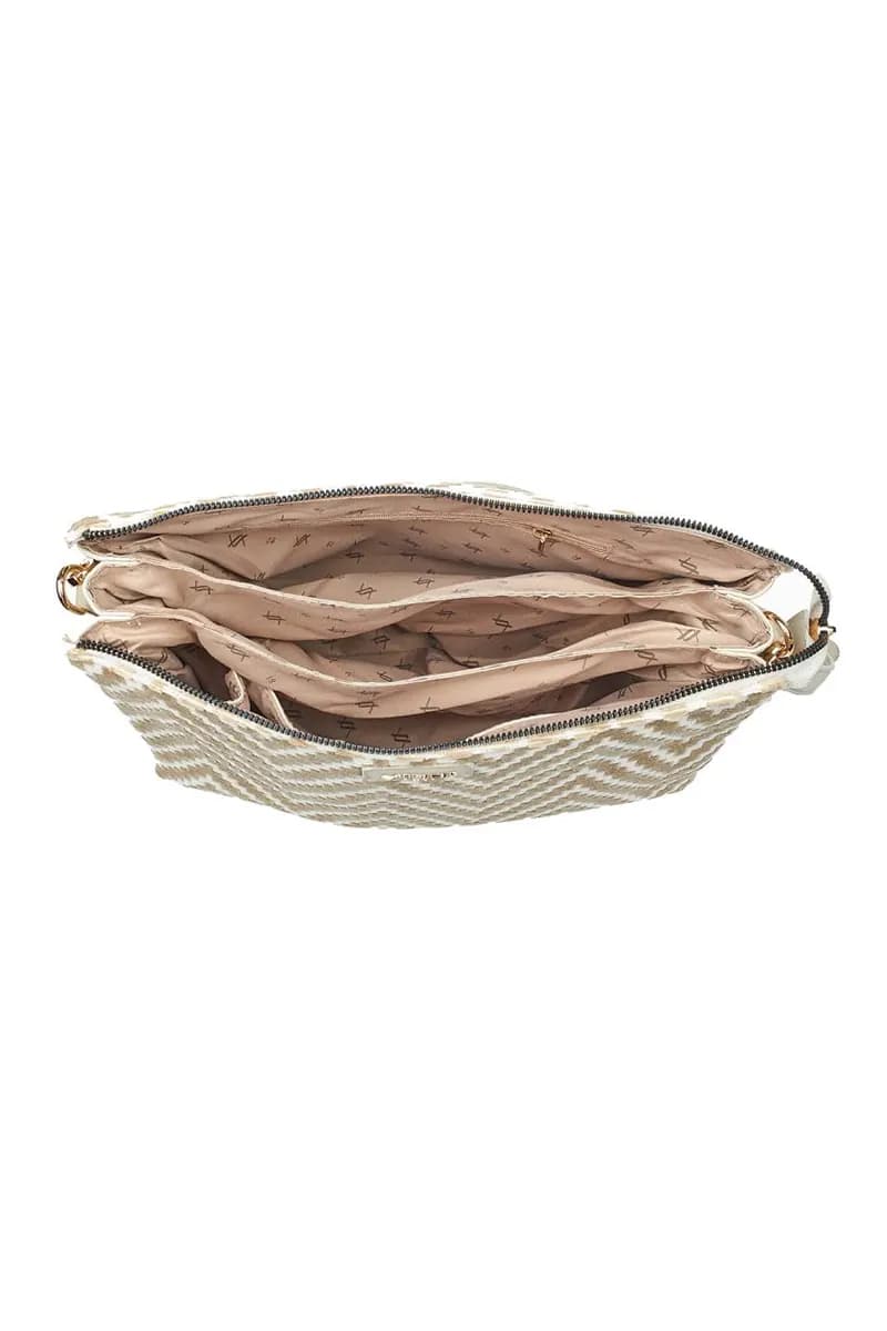 VERDE FASHION | Borsa a tracolla fantasia in velluto - 4