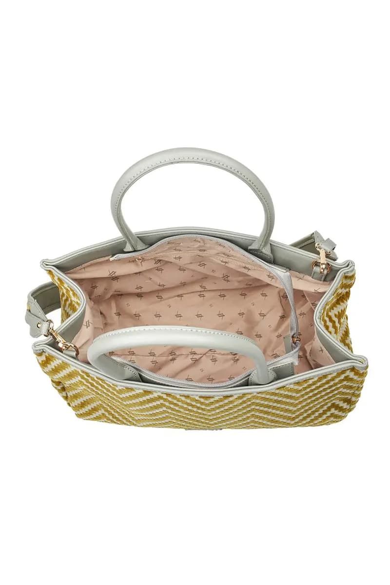 VERDE FASHION | Borsa a tracolla fantasia in velluto - 8