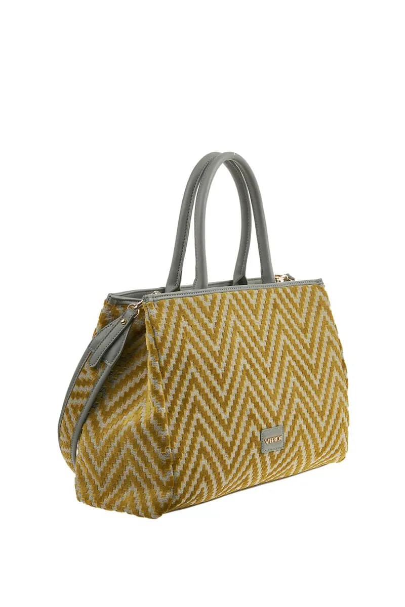 VERDE FASHION | Borsa a spalla fantasia in velluto - 14